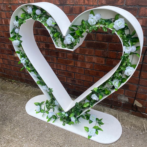 4ft Floral Light Up Heart